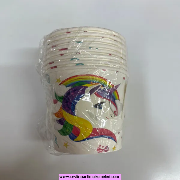 Unicorn Temalı Karton Bardak